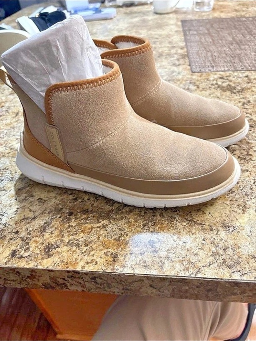 Cole Haan Brown Ankle Boots Like New